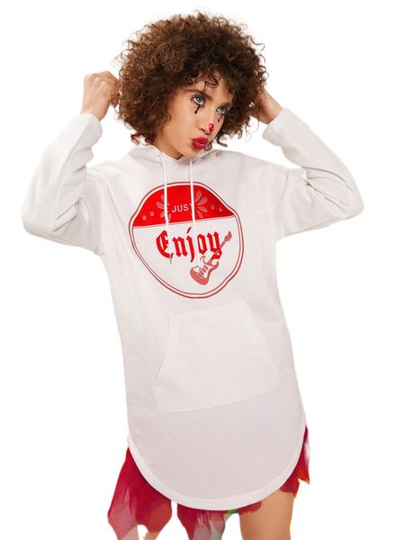 guitar & slogan graphic drop shoulder drawstring hoodie b9xr#, Black
guitar & slogan graphic drop shoulder drawstring hoodie b9xr#, Black