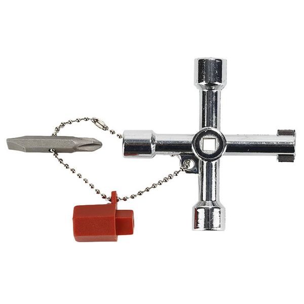 high-quality multi-function key wrench four-in-one inner triangular cross electric control cabinet shield door valve long head
high-quality multi-function key wrench four-in-one inner triangular cross electric control cabinet shield door valve long head