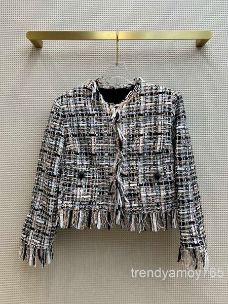 women's jackets tassel woven short coat with elegant temperament, contrast checked tweed cardigan, spring and autumn women's high-, Black;brown
women's jackets tassel woven short coat with elegant temperament, contrast checked tweed cardigan, spring and autumn women's high-, Black;brown
