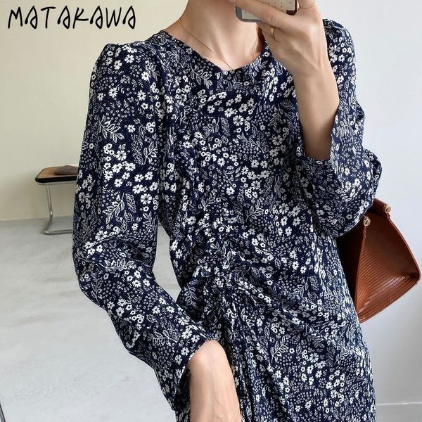 print floral irregular drawstring long womens dress autumn and winter robe french retro midi dresses for women 210506, Black;gray
print floral irregular drawstring long womens dress autumn and winter robe french retro midi dresses for women 210506, Black;gray