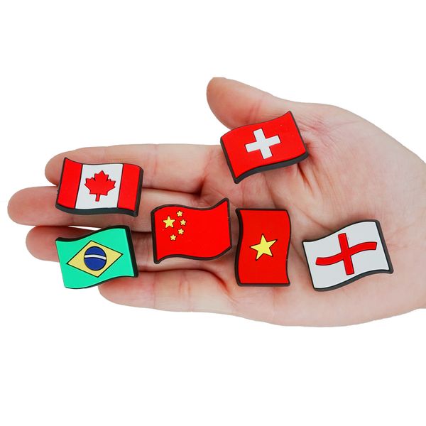1 pcs national flag croc charms canada china england brazil vietnam switzerland national flag shoe accessories for croc jibz, White;pink
1 pcs national flag croc charms canada china england brazil vietnam switzerland national flag shoe accessories for croc jibz, White;pink