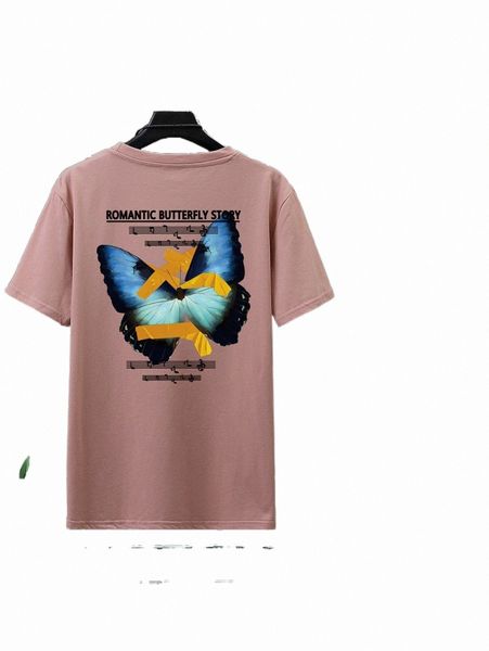 men butterfly & letter graphic tee & shorts c3h1#, Gray