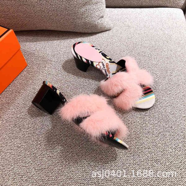 sandals mink hair sandals women's external slippers summer and korean version versatile woolen thick heel flip flops shoes 7tjb, Black
sandals mink hair sandals women's external slippers summer and korean version versatile woolen thick heel flip flops shoes 7tjb, Black