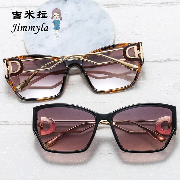 double d trend sunglasses fashionable men's and women's versatile large frame personalized polygonal glasses, White;black
double d trend sunglasses fashionable men's and women's versatile large frame personalized polygonal glasses, White;black