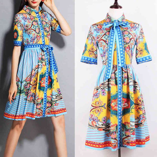casual dresses summer female baroque lapel short sleeve waist slim dress style, Black;gray
casual dresses summer female baroque lapel short sleeve waist slim dress style, Black;gray