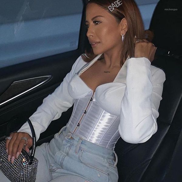 black white deep v neck long sleeve corset women low cut shirt 2022 spring office lady elegant blouses women's & shirts
black white deep v neck long sleeve corset women low cut shirt 2022 spring office lady elegant blouses women's & shirts