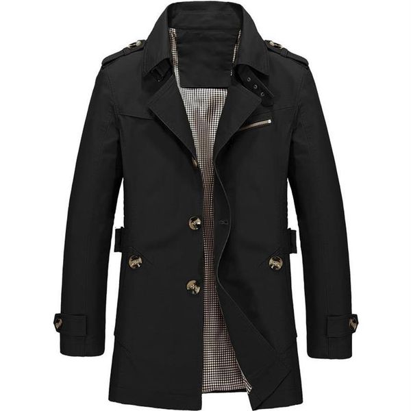 men's jacket slim fit spring autumn casual trench coat mens brand clothing fashion coats male outerwear 5xl sa623261f, Black;brown
men's jacket slim fit spring autumn casual trench coat mens brand clothing fashion coats male outerwear 5xl sa623261f, Black;brown