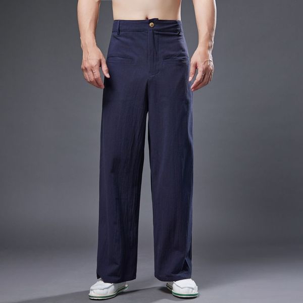 ethnic men's pants streetwear loose casual wide leg pant black blue men's clothing cotton linen summer breathable trousers
ethnic men's pants streetwear loose casual wide leg pant black blue men's clothing cotton linen summer breathable trousers
