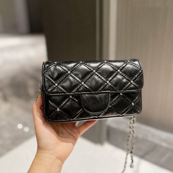 classic quilted fashion bag vintage ladies designer chain shoulder bag leather 18cm black cross body luxurious purse designers women handbag
classic quilted fashion bag vintage ladies designer chain shoulder bag leather 18cm black cross body luxurious purse designers women handbag