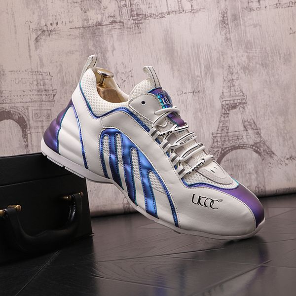 british style lace up dress wedding party shoes spring autumn non-slip breathable sport casual sneakers round toe thick bottom business driv, Black