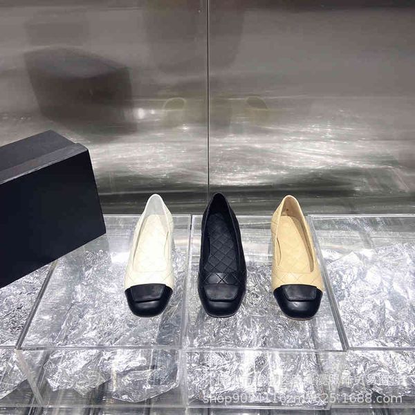 dress shoes xiaoxiang catwalk biscuit shoes women's round head flat bottom ballet lingge color matching one foot lazy single, Black
dress shoes xiaoxiang catwalk biscuit shoes women's round head flat bottom ballet lingge color matching one foot lazy single, Black