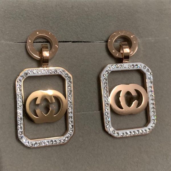 girls wedding dangles 316l stainless steel rose gold full diamond square letter drop earrings dangle for women lady b2759, Silver
girls wedding dangles 316l stainless steel rose gold full diamond square letter drop earrings dangle for women lady b2759, Silver