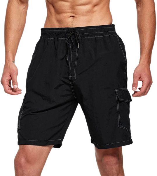men's running shorts lightweight training workout shorts summer elastic waisted breathable hiking jogging short pants c7je#, White;black
men's running shorts lightweight training workout shorts summer elastic waisted breathable hiking jogging short pants c7je#, White;black