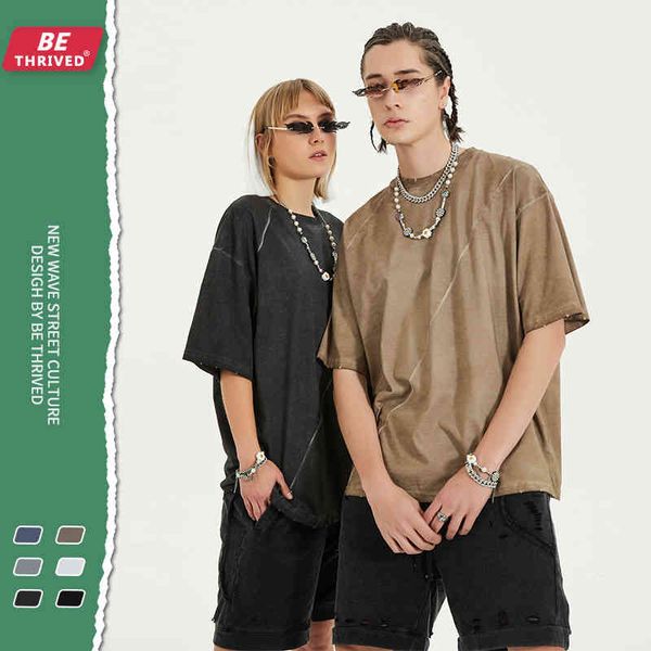be men's wear | 2022 summer vintage fried color diagonal needle pick short sleeved s high street fashion brand t-shirt, White;black
be men's wear | 2022 summer vintage fried color diagonal needle pick short sleeved s high street fashion brand t-shirt, White;black
