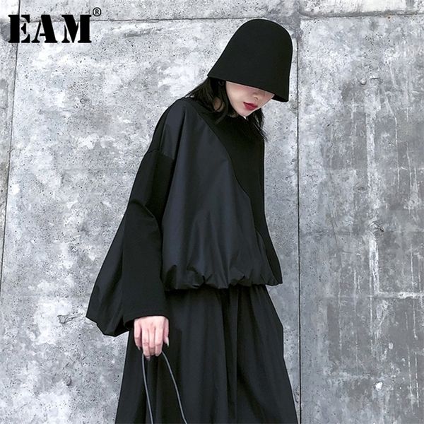 eam women contrast color pleated split big size t shirt new round neck long sleeve fashion spring autumn 2021 210317, White
eam women contrast color pleated split big size t shirt new round neck long sleeve fashion spring autumn 2021 210317, White