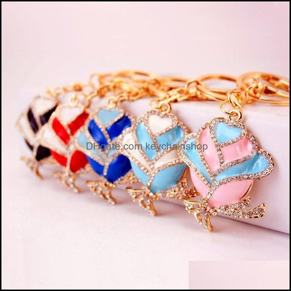 key rings jewelry rose flower keychain 3pcs/lot double colors enamel alloy pendant car chains gold color metal dhucn, Slivery;golden
key rings jewelry rose flower keychain 3pcs/lot double colors enamel alloy pendant car chains gold color metal dhucn, Slivery;golden