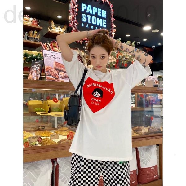 women's t-shirt designer 22 spring and summer new small crowd big love cherry ball letter printed short sleeve t-shirt loose age reduci, White
women's t-shirt designer 22 spring and summer new small crowd big love cherry ball letter printed short sleeve t-shirt loose age reduci, White