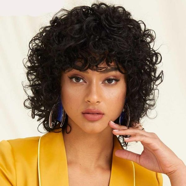 pixie cut human hair wig none lace front short curly bob wig plucked machine made wigs with wave, Black;brown
pixie cut human hair wig none lace front short curly bob wig plucked machine made wigs with wave, Black;brown
