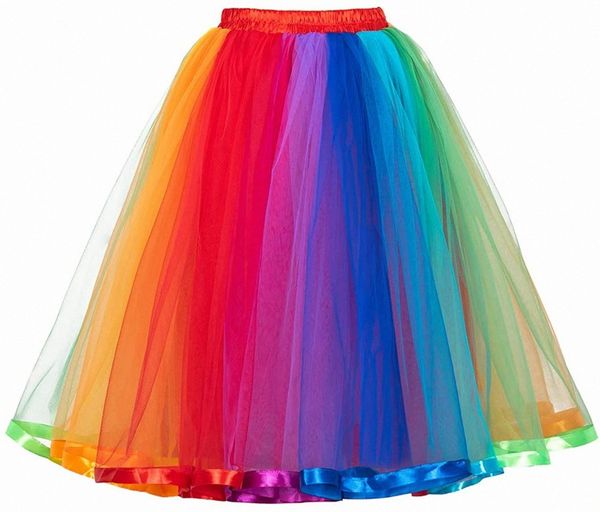 womens rainbow tutu skirt layered tulle skirt girls colorful halloween costumes tutu z2vf#, White;black
womens rainbow tutu skirt layered tulle skirt girls colorful halloween costumes tutu z2vf#, White;black