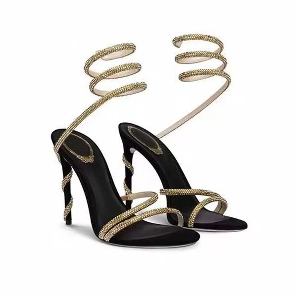 cleo crystals sparkling rhinestone thin high heels women's sandals crystal heel ankle strap winding 10mm black gold dress shoes luxury
cleo crystals sparkling rhinestone thin high heels women's sandals crystal heel ankle strap winding 10mm black gold dress shoes luxury