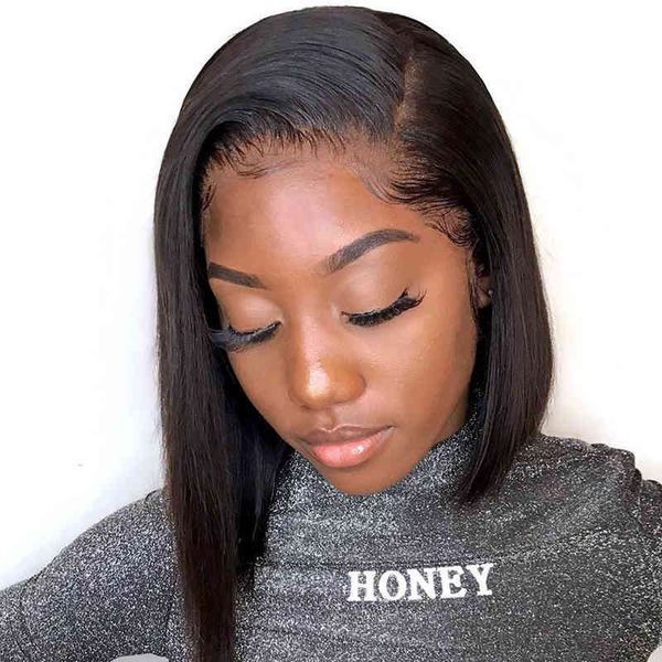 short wig straight side human for women 13x4 frontal pre picked with baby hair brazilian closure bob wigs, Golden;white
short wig straight side human for women 13x4 frontal pre picked with baby hair brazilian closure bob wigs, Golden;white