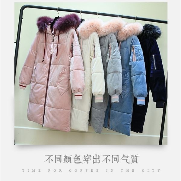 winter hooded velve parka womens thickening outerwear slim down cotton coat female 2019 new long fur collar winter jacket women dt191023, Black
winter hooded velve parka womens thickening outerwear slim down cotton coat female 2019 new long fur collar winter jacket women dt191023, Black