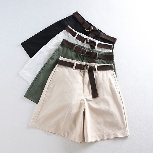 jielur shorts all-match 4 solid color sashes casual shorts women a-line high waist slim short femme chic s-xxl ladies bottom, White;black
jielur shorts all-match 4 solid color sashes casual shorts women a-line high waist slim short femme chic s-xxl ladies bottom, White;black