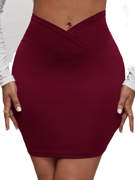 v-cut waist bodycon skirt y5zg#, Black
v-cut waist bodycon skirt y5zg#, Black