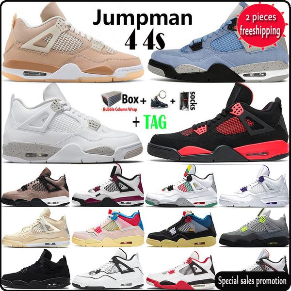 2023 with box jumpman 4 4s mens basketball shoes red thunder university blue white oreo sail bred fire red neon black cat metallic purple
2023 with box jumpman 4 4s mens basketball shoes red thunder university blue white oreo sail bred fire red neon black cat metallic purple