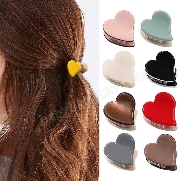 fashion candy color heart shape hair claws clips for women girls bangs barrettes mini 2.8cm clamps hairpins headwear hair accessories, Slivery;white
fashion candy color heart shape hair claws clips for women girls bangs barrettes mini 2.8cm clamps hairpins headwear hair accessories, Slivery;white