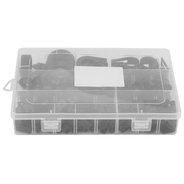 200pcs nylon plastic p fasteners clips clamps assorted box for cable conduit kit black
200pcs nylon plastic p fasteners clips clamps assorted box for cable conduit kit black