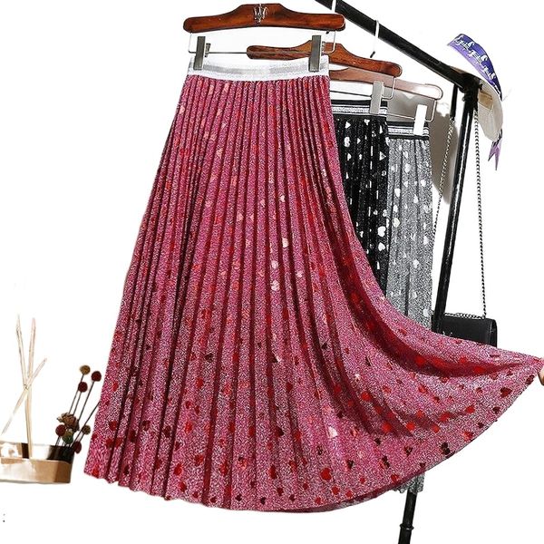 skirts 2022 autumn long section skirt bright silk love pleated high waist super fire color g4uj#, Black
skirts 2022 autumn long section skirt bright silk love pleated high waist super fire color g4uj#, Black
