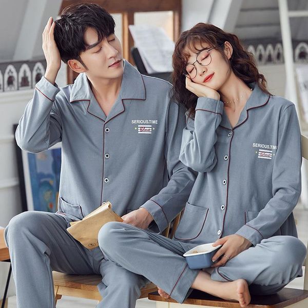 spring and autumn couple pajamas womens sleepwear set turn-down collar pyjamas men women 3xl pijamas, Black;red
spring and autumn couple pajamas womens sleepwear set turn-down collar pyjamas men women 3xl pijamas, Black;red
