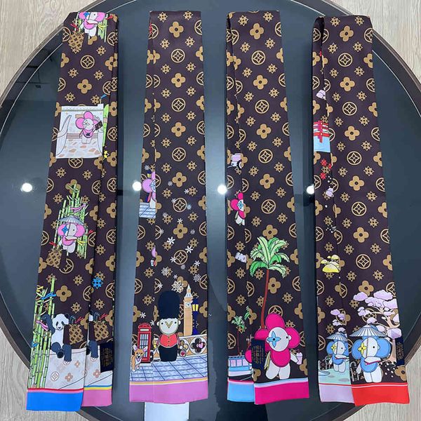long silk scarf hair band women's east gate of south korea in summer light luxury and versatile binding bag silk scarf business dress s, Black;purple
long silk scarf hair band women's east gate of south korea in summer light luxury and versatile binding bag silk scarf business dress s, Black;purple