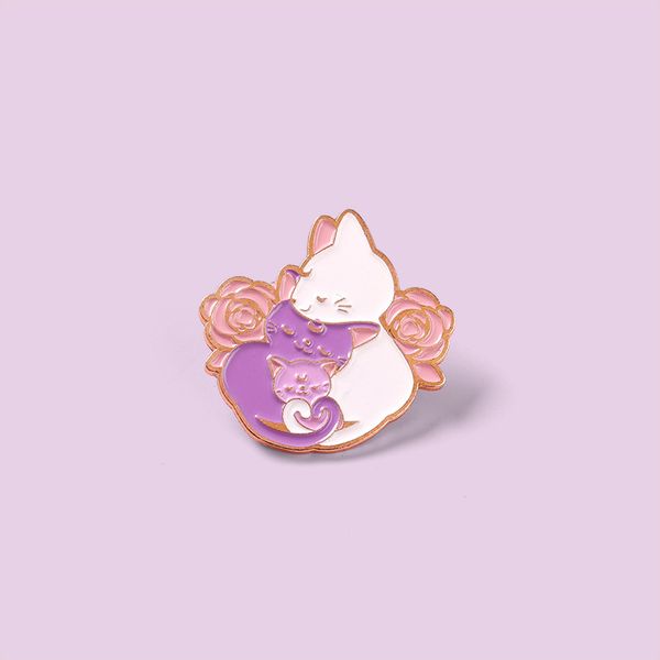 european three kittens hugging flowers shaped brooches couples alloy animal plant clothes buckle badges backpack sweater bags clothing pins, Gray
european three kittens hugging flowers shaped brooches couples alloy animal plant clothes buckle badges backpack sweater bags clothing pins, Gray