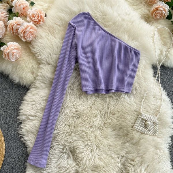 deat women off shoulder versatile open navel t-shirt solid color long sleeve slim short fashion spring summer 11b594 210709, White
deat women off shoulder versatile open navel t-shirt solid color long sleeve slim short fashion spring summer 11b594 210709, White