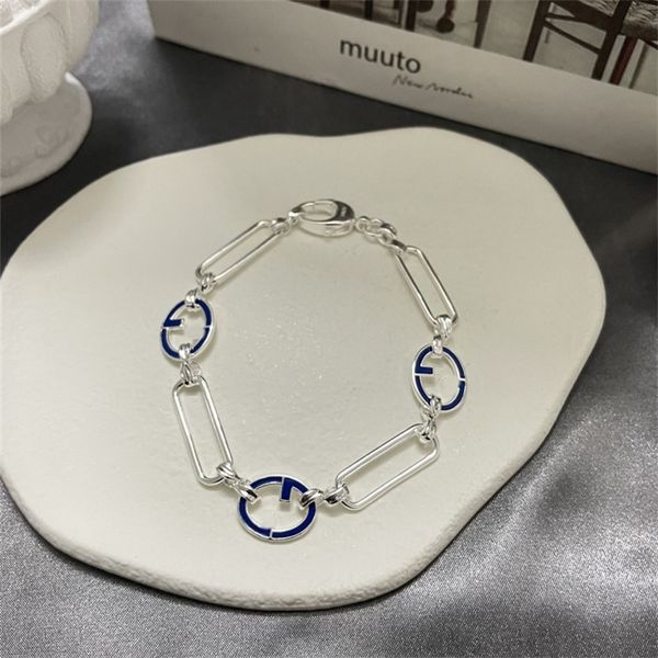 shop 80% off clearance new ins bracelet used letter interlocking blue enamel buckle men's and women's, Black
shop 80% off clearance new ins bracelet used letter interlocking blue enamel buckle men's and women's, Black