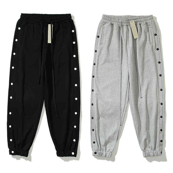 fashion pants luxury mens street brand side buttons decorated straight legs loose designer sweatpants autumn and winter couple jogging pants, Black
fashion pants luxury mens street brand side buttons decorated straight legs loose designer sweatpants autumn and winter couple jogging pants, Black