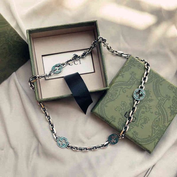 2023 designer new fashion jewelry zhigujia s925 silver enamel glue dropping double interlocking necklace for lovers
2023 designer new fashion jewelry zhigujia s925 silver enamel glue dropping double interlocking necklace for lovers