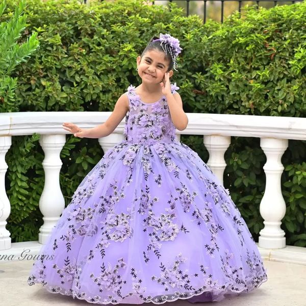 lanvender appliqued ball gown flower girl dresses beaded lace floral pageant gowns for wedding, White;blue
lanvender appliqued ball gown flower girl dresses beaded lace floral pageant gowns for wedding, White;blue