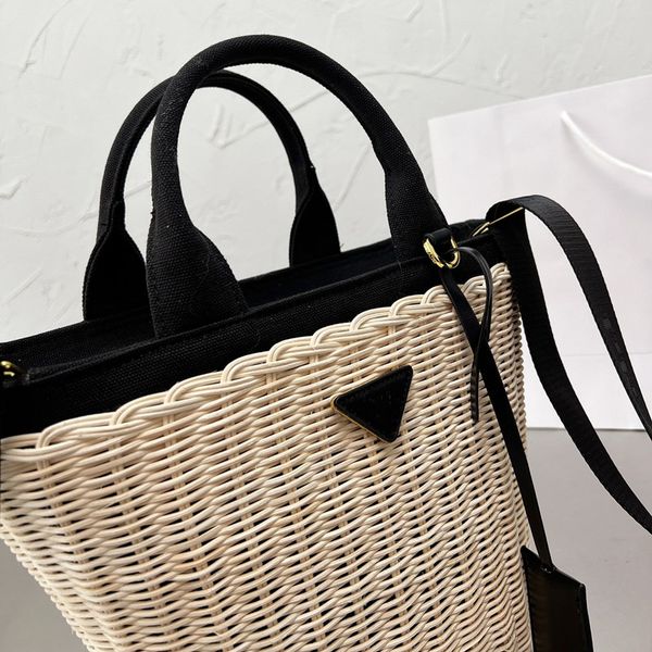 designer women handbags functional basket triangular leather lettering tag wicker woven tote bag double handle cotton canvas linin318g
designer women handbags functional basket triangular leather lettering tag wicker woven tote bag double handle cotton canvas linin318g
