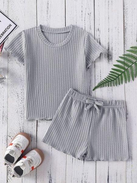 toddler girls lettuce trim tee & tie waist shorts she, White
toddler girls lettuce trim tee & tie waist shorts she, White