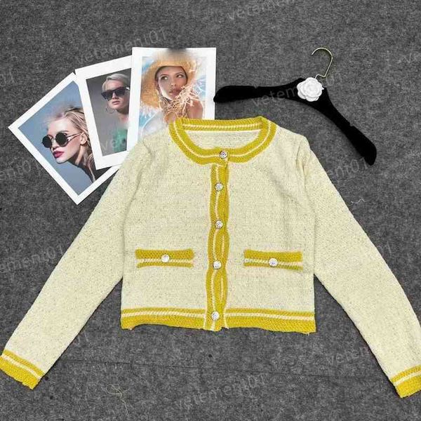 luxury women sweater long sleeve design small round neck button cardigan knit jacket brand designer womens sweaters sandro 0912, White;black
luxury women sweater long sleeve design small round neck button cardigan knit jacket brand designer womens sweaters sandro 0912, White;black