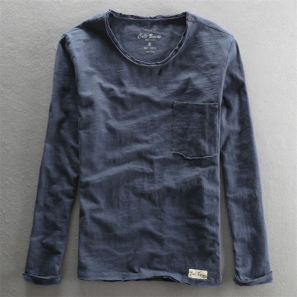 fashionable vintage solid bamboo cotton long sleeve o-neck t-shirt male casual thin tees comfortable tshirts 220429, White;black
fashionable vintage solid bamboo cotton long sleeve o-neck t-shirt male casual thin tees comfortable tshirts 220429, White;black