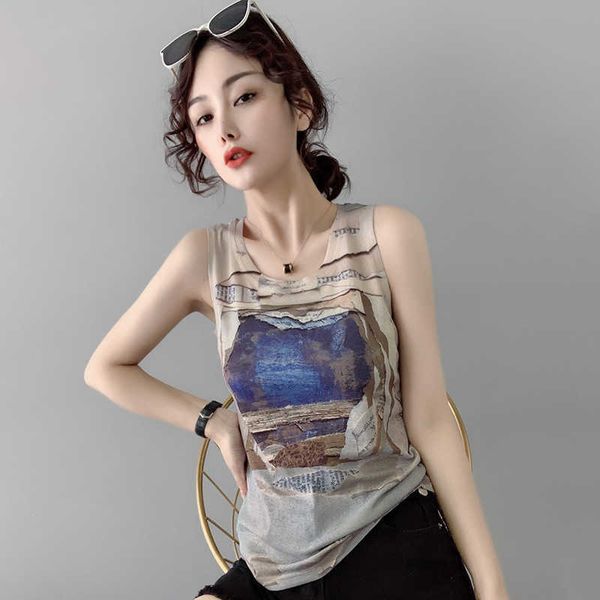 spring / summer new fashion printed vest sleeveless bottoms t-shirt women fashion women's vests lace crop sun-top, White
spring / summer new fashion printed vest sleeveless bottoms t-shirt women fashion women's vests lace crop sun-top, White