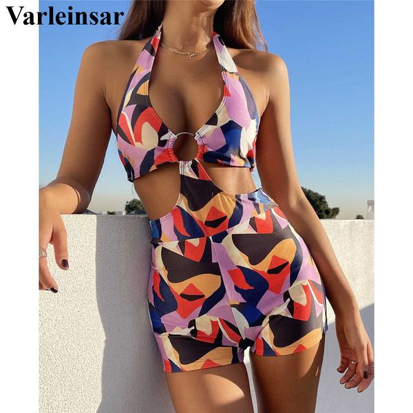 new colorful printed halter one piece swimsuit women swimwear female cut out monokini bather bathing suit swim lady v2807, White;black
new colorful printed halter one piece swimsuit women swimwear female cut out monokini bather bathing suit swim lady v2807, White;black