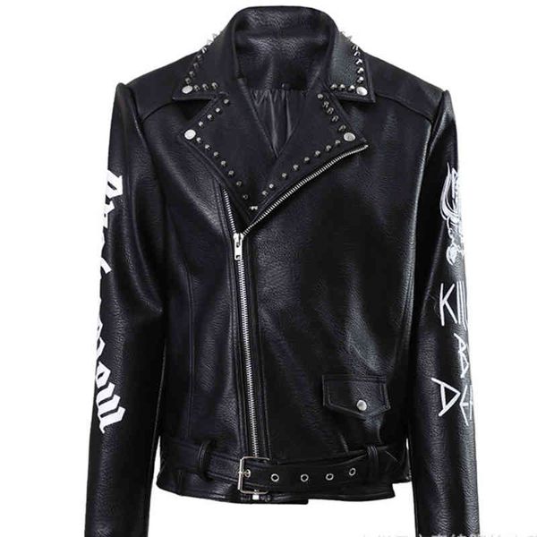designer jacket tide brand zipper cardigan europe and america hippie graffiti jackets rivets decorated motorcycle suits fashion men's r, Black;brown
designer jacket tide brand zipper cardigan europe and america hippie graffiti jackets rivets decorated motorcycle suits fashion men's r, Black;brown