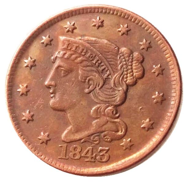us 1843 large cent 100% copper copy coins metal craft dies manufacturing factory price
us 1843 large cent 100% copper copy coins metal craft dies manufacturing factory price