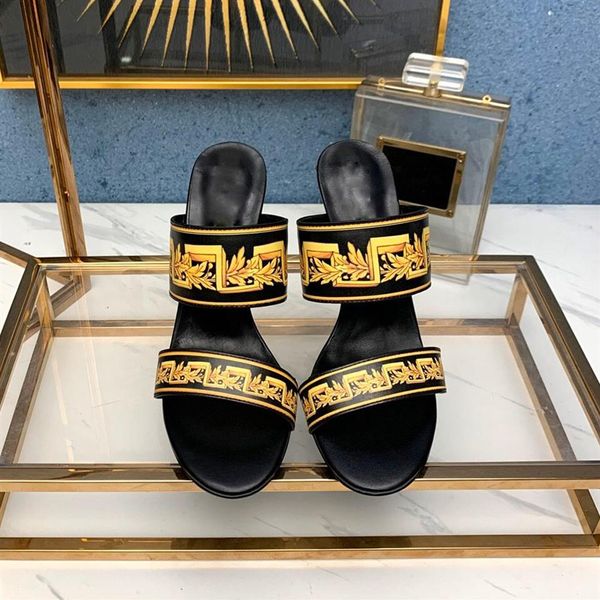 high heel designer leather sandals summer women slides & ladies heels slippers fashion luxury 2020 brand shoes272w, Black
high heel designer leather sandals summer women slides & ladies heels slippers fashion luxury 2020 brand shoes272w, Black