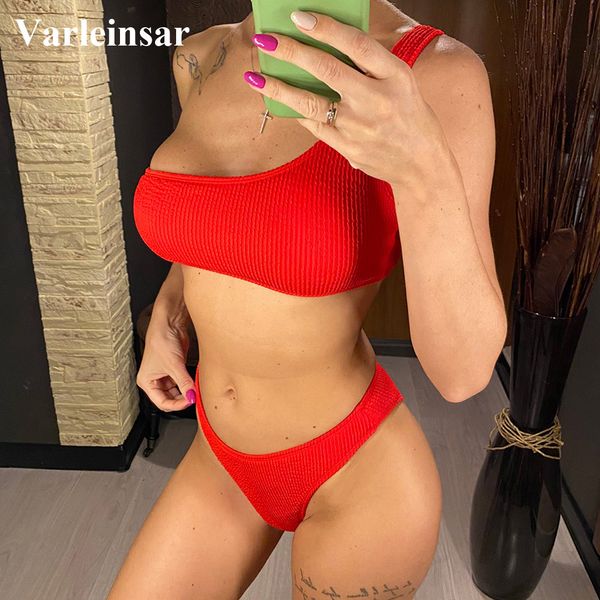 new wrinkled asymmetric one shoulder bikini women swimwear female swimsuit two-pieces bikini set bather bathing suit swim v3315r, White;black
new wrinkled asymmetric one shoulder bikini women swimwear female swimsuit two-pieces bikini set bather bathing suit swim v3315r, White;black
